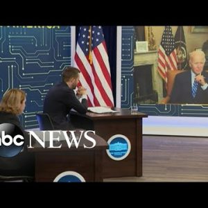 Biden holds virtual meeting on the CHIPS Act while recovering from COVID | ABCNL