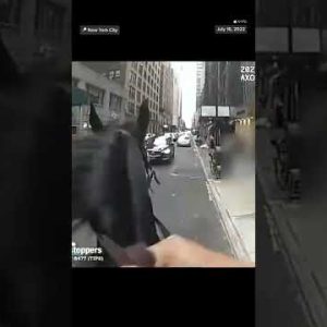 Bodycam Footage Shows An #NYPD Officer On Horseback Chase Down A Suspect