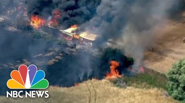 London Fire Brigade Declares Major Incident As Fires Spread Amid Heat Wave