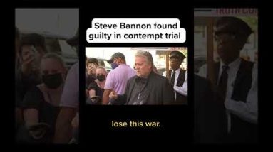 Steve #Bannon Found Guilty In Contempt Trial