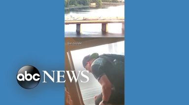 Train catches fire on Boston-area bridge