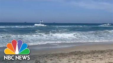 Watch: Video Shows Small Plane Crash Into Ocean Off California Beach