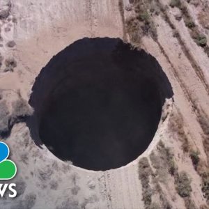 Huge Sinkhole Opens In Chilean Desert
