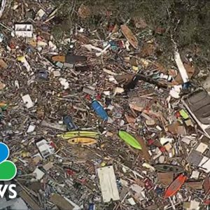 Aerial Footage Shows Hurricane Ian's Impact On Fort Myers Beach