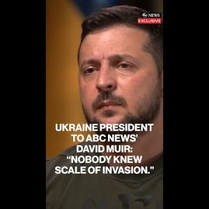 Zelenskyy speaks with David Muir about whether he regrets not warning Ukrainians earlier of invasion