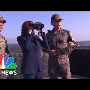 VP Harris Visits Korean DMZ, Gets Close-Up View Of North Korea