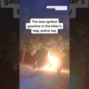 Motorcyclist #Tased, Engulfed In Flames During Police Chase