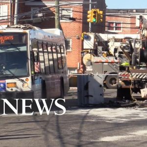 New York City bus hijacked, crashes into pole
