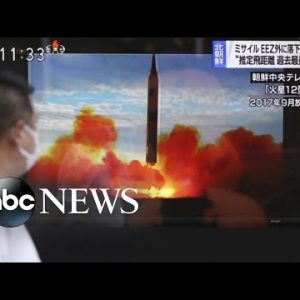 North Korea fires ballistic missile over Japan