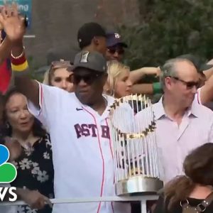 Astros, Thousands Of Fans Celebrate World Series Win In Parade