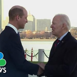 Biden Meets With Prince William In Boston