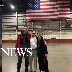 Brittney Griner in military medical facility after returning to US from Russian prison