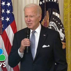 Biden touts presidential achievements at term halfway mark