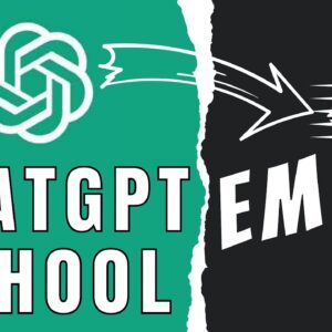 ChatGPT School:  How To Write Emails In 10 Seconds 📚✏️ [Ep1]