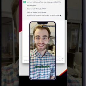 Asking #ChatGPT to write a TikTok about itself