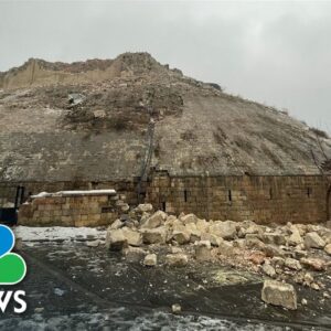 Historic Turkish castle damaged by 7.8 magnitude earthquake