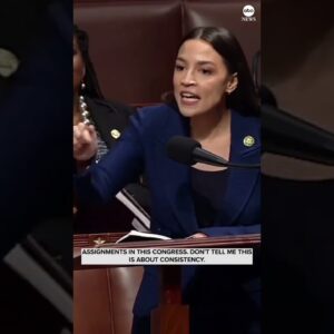 Rep. Alexandria Ocasio-Cortez excoriates Republicans for ousting Rep. Ilhan Omar from committee.
