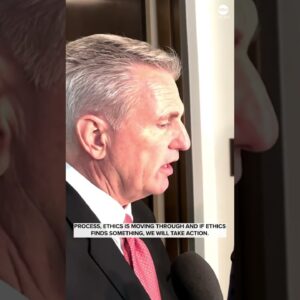 House Speaker McCarthy confirms House Ethics Committee is investigating Rep. George Santos.