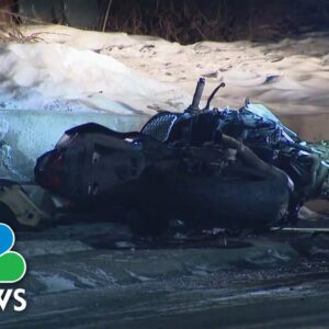 Video: Colorado police car struck motorcycle before shooting