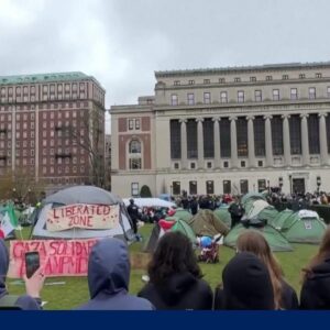 Tensions high as Pro-Palestinian protests continue at Columbia University