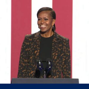 FULL SPEECH: Michelle Obama rallies for Harris in Michigan