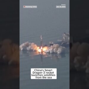 China's Smart Dragon-3 rocket launches satellites from the sea