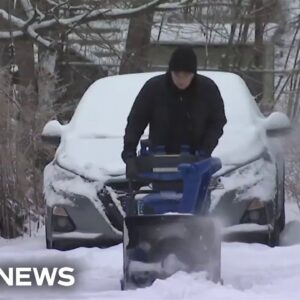 Winter storms batter the Northeast and Midwest