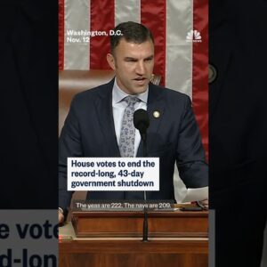 House votes to end the record-long, 43-day government shutdown