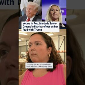Voters in Rep. Marjorie Taylor Greene's district reflect on her feud with Trump