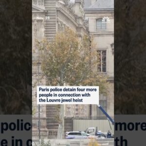Paris police detain four more people in connection with the Louvre jewel heist