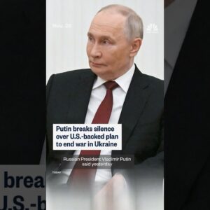 Putin breaks silence over U.S.-backed plan to end war in Ukraine