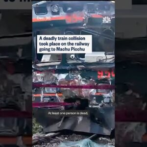 A deadly train collision took place on the railway going to Machu Picchu
