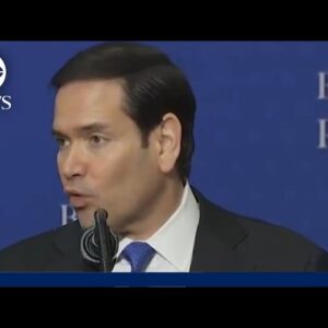Secretary of State Marco Rubio delivers remarks at President Trump's Board of Peace
