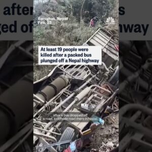At least 19 dead after bus plunges off highway in Nepal