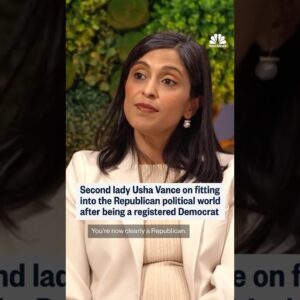 Usha Vance on fitting into the Republican political world after being a registered Democrat