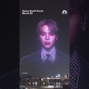 Drone show marks BTS comeback in Seoul