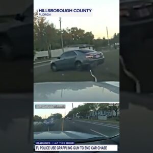 Florida deputy uses grappling gun to end pursuit