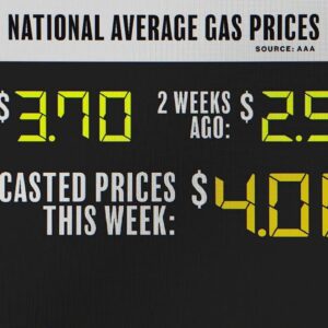 Gas prices could reach $4 per gallon nationwide average this week
