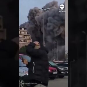 Multi-story building in Beirut leveled in Israeli strike