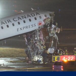 LaGuardia Airport shut down after Air Canada plane collides with vehicle, killing 2, officials say