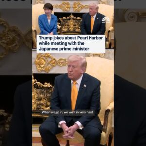 Trump jokes about Pearl Harbor while meeting with the Japanese prime minister