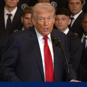 President Trump gives update on war with Iran