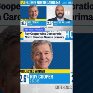 Roy Cooper wins Democratic North Carolina Senate primary