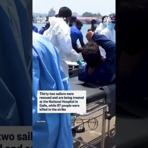 Sri Lankan navy video shows rescue of Iranian sailors