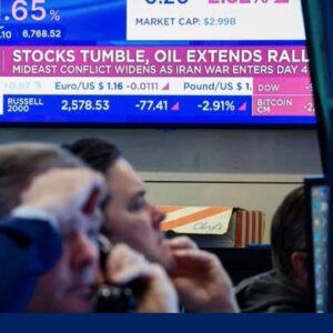 Stock markets plunge amid fears of prolonged war in Iran