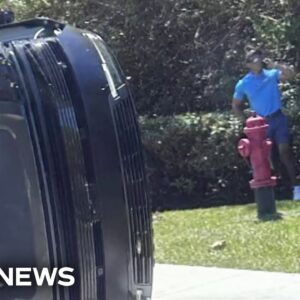 Tiger Woods arrested and charged with DUI after rollover crash