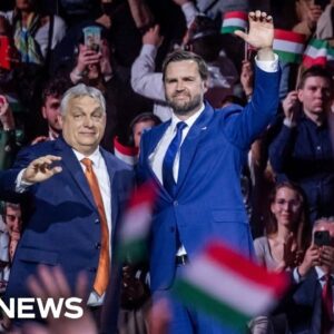 Vance stumps for authoritarian leader Viktor Orban ahead of Hungary’s national election