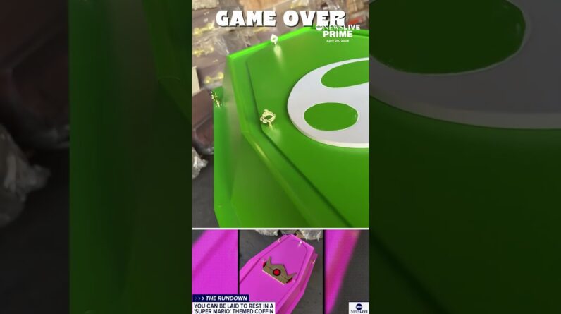 A Brazilian manufacturer is creating Super Mario themed coffins