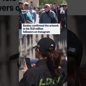 A new Banksy statue has appeared in London