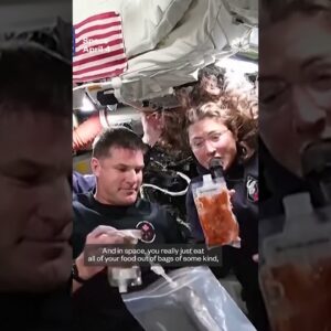Artemis II astronauts share what they are eating in space